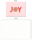 Joy Peppermint Candy Christmas Card