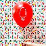 Latex Party Balloons by Nerdy Words, Light Bulb Get Lit Christmas Seasonal Holiday
