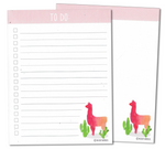 Llama to Do List and Lined Notepad (2-Pack)