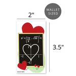 Mini Math-Themed Valentines (Set of 24) for Valentine's Day 