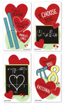 Mini Math-Themed Valentines (Set of 24) for Valentine's Day 