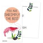 Mini Nautical Sea Pun Joke Valentines (Set of 24, Wallet-Sized Cards) for Valentine's Day 