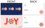 Wallet-Sized Peppermint Candy Themed Christmas Holiday Tags with Mini Envelopes (24 Pcs) 