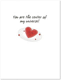 Planet Pluto Valentine's Day Card