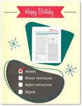 Peer Review Funny Science Birthday Card