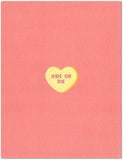 Ride or Die Conversation Heart Millennial Valentine's Day Card