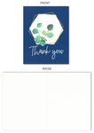 Thank You Greenery Eucalyptus Wreath Gratitude Note Card (Set of 10)