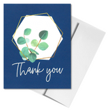 Thank You Greenery Eucalyptus Wreath Gratitude Note Card (Set of 10)