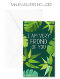 Mini Tropical Flamingo Pineapple Palm Leaf Coconut Valentines (Set of 24, Wallet-Sized Cards) for Valentine's Day 