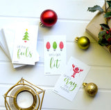 24 Funny Holiday Tags for Millennials (Wallet-Sized Cards) Plus Envelopes – Yaaasss Christmas, Let’s Get Lit, All The Feels, Squad Goals, Going Cray, Spill The Tea, Be Extra, Salty 