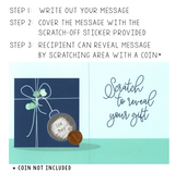 Scratch-Off Gift Reveal Holiday Card (4.25" X 5.5")