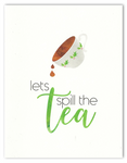 Lets Spill The Tea Christmas Card (1 Card)
